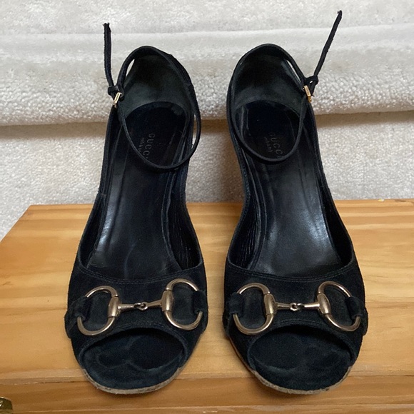gucci wedge espadrilles / heels / sandals - Picture 5 of 16